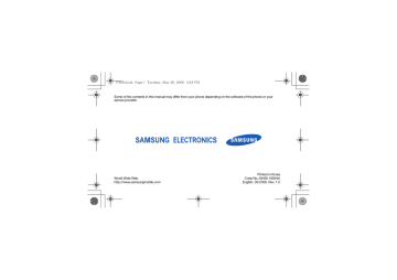 Samsung SGH-F408 User manual | Manualzz
