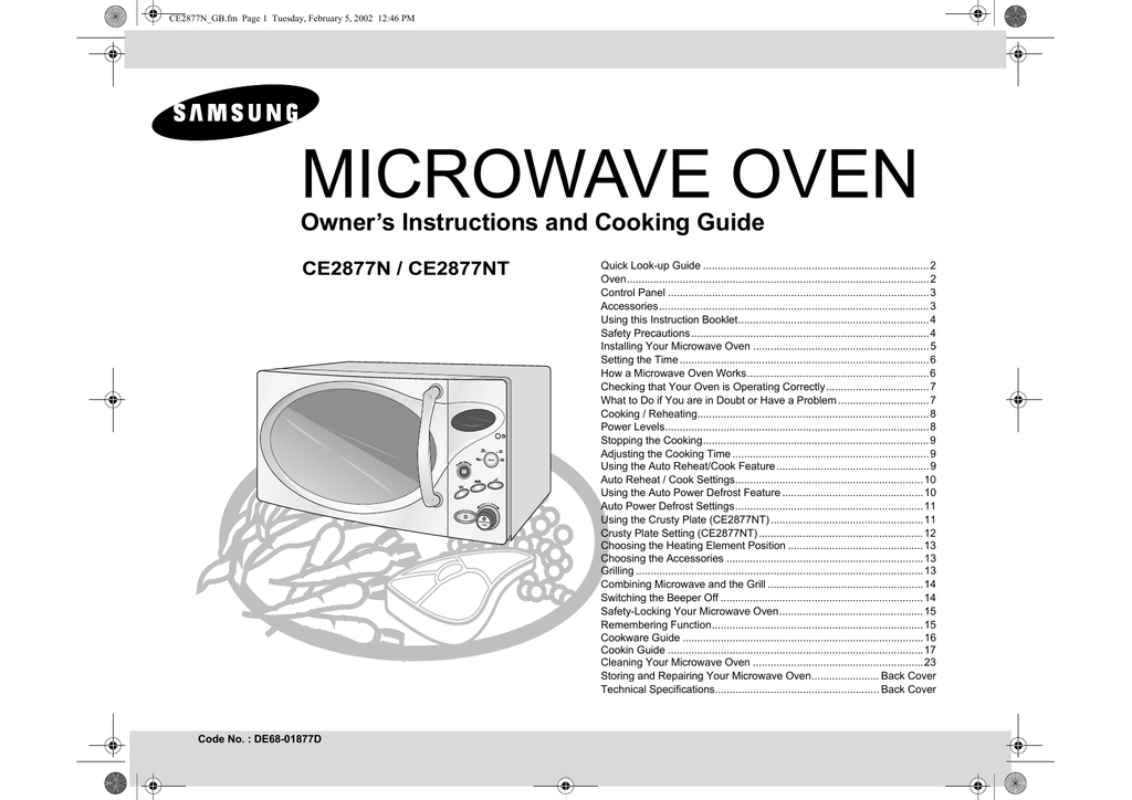 samsung microwave oven ce2877n