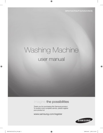 Samsung WF8754CPG/XTL User manual | Manualzz