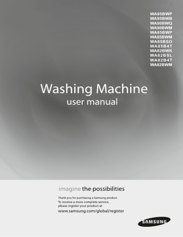 Samsung WA85BSOEH/IM User manual | Manualzz