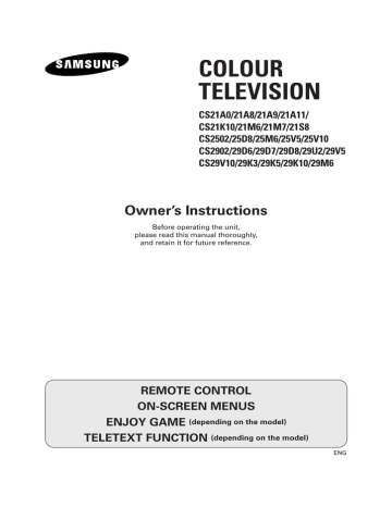 Samsung CS-21K10MG User manual | Manualzz