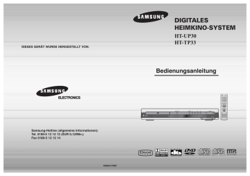 Samsung HT-TP33 Benutzerhandbuch | Manualzz