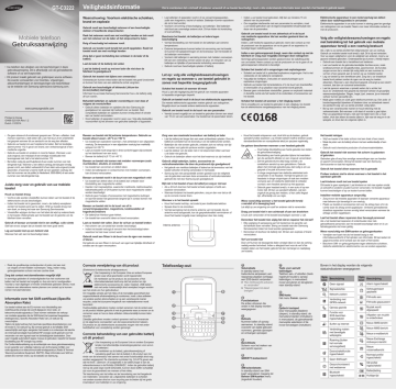 Samsung GT-C3222 Handleiding | Manualzz