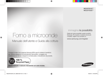 Samsung Microonde MG23F301ECW User Manual | Manualzz