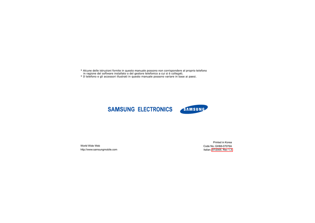 SCARICA SAMSUNG SGH 350 SUONERIA