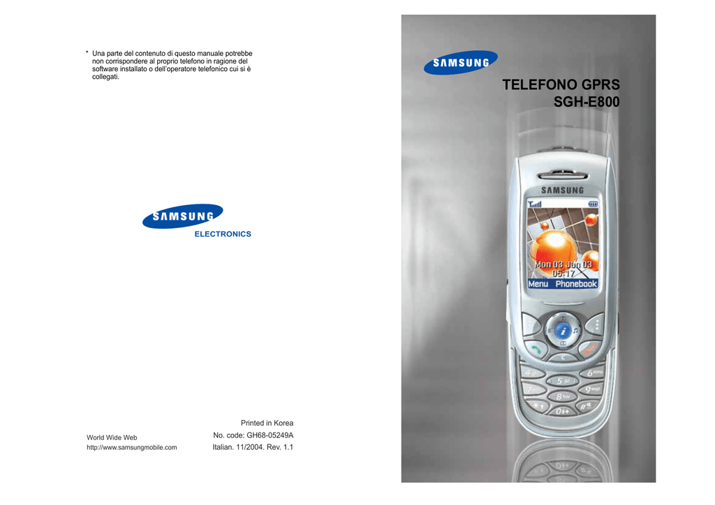 FOTO DA TELEFONO SGH-E330N SU PC SCARICARE