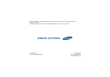 Samsung SGH-Z140 Manuale utente | Manualzz