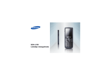 Samsung SGH-J150 Lietotāja rokasgrāmata | Manualzz
