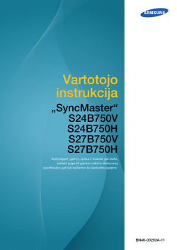 Samsung S27B750V - Naudotojo gidas, Savininko vadovas, Vartotojo vadovas |  manualzz.com