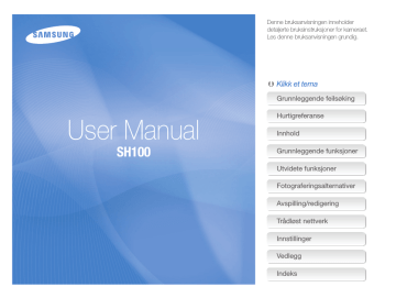 Avspilling/redigering. Samsung SH100, SAMSUNG SH100 | Manualzz