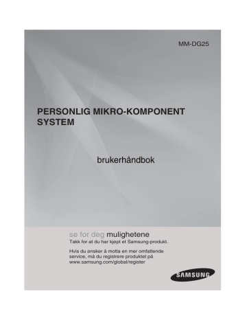 Power Sound / Treble Level / Bass Level Funksjon. Samsung MM-DG25 | Manualzz