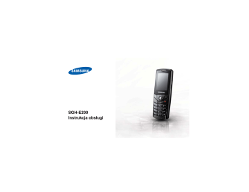 Samsung SGH-E200 Instrukcja obsługi | Manualzz