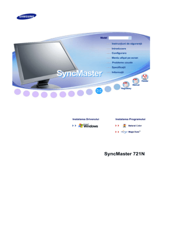 Samsung 721N Manual de utilizare | Manualzz