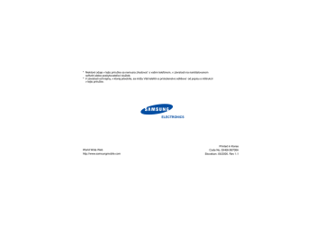 Samsung SGH-E720 Používateľská príručka | Manualzz
