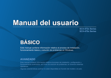 Samsung IMPRESORA MULTIFUNCION LASER MONOCROMO SCX-4729FD Manual de Usuario  | Manualzz