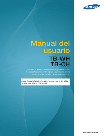 Uso de "Windows Embedded Standard 7" (TB-WH). Samsung TB-CH, TB-WH | Manualzz