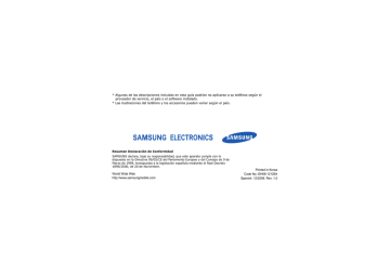 Samsung SGH-X830 Manual de usuario | Manualzz