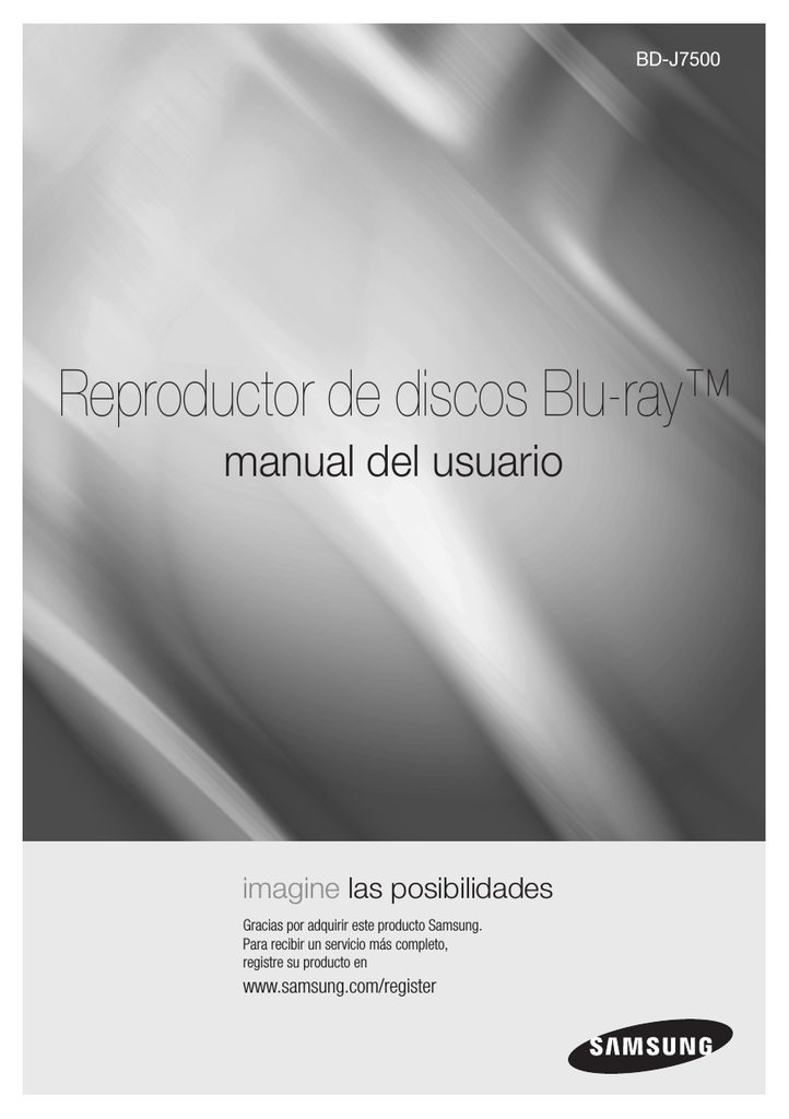 Samsung BD-J7500 User manual | Manualzz