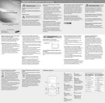 Samsung GT-E2120 Bruksanvisningar | Manualzz