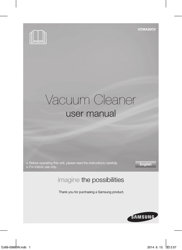 Samsung VCMA20CV Manual de usuario | Manualzz