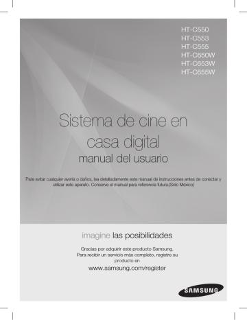 Samsung HT-C555 Manual de usuario | Manualzz