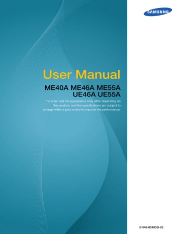 Samsung ME40A User manual | Manualzz