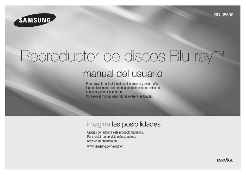 Samsung Bluray Player J5500 Manual de Usuario Manualzz