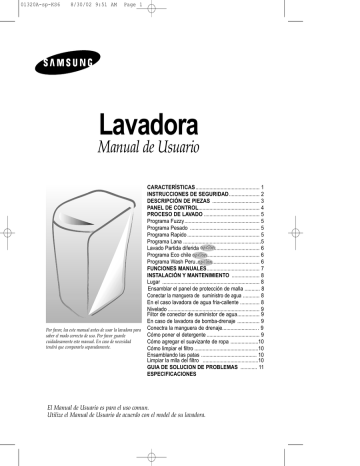 Samsung WA801BAT Manual de usuario | Manualzz