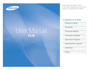 Samsung SAMSUNG PL70 Manual de usuario | Manualzz