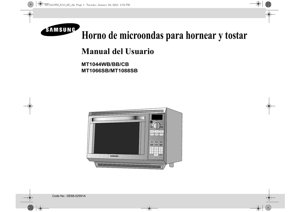 horno de microondas y tostador samsung