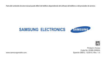 Encendido y apagado del teléfono. Samsung GT-S3350L, GT-S3350 | Manualzz
