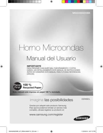 Samsung MS402MADXBB Manual de usuario | Manualzz