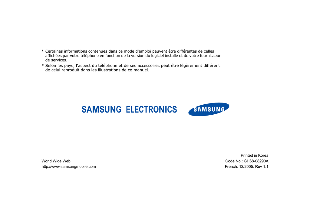 Samsung Sgh 60 User S Manual Manualzz