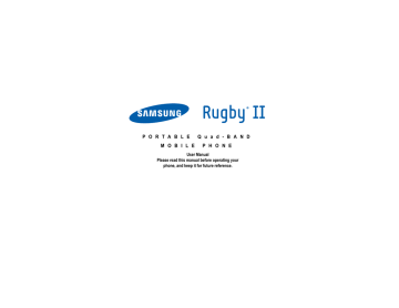 Samsung Sgh A847 User Manual Manualzz