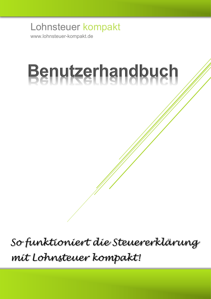 Handbuch Lohnsteuer Manualzz