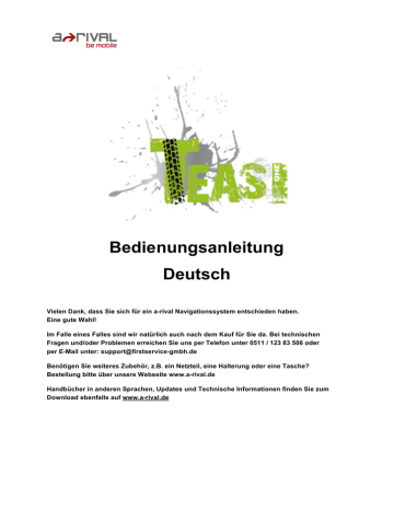 A-Rival Teasi One Bedienungsanleitung | Manualzz