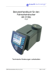 Benutzerhandbuch f&uuml;r den Fahrscheindrucker AK 0139c