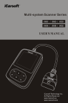 iCarsoft Multi-system Scanner i980, i960, i930, i906, i908, i902 User's Manual