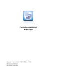 WebAccess Zusatzdokumentation