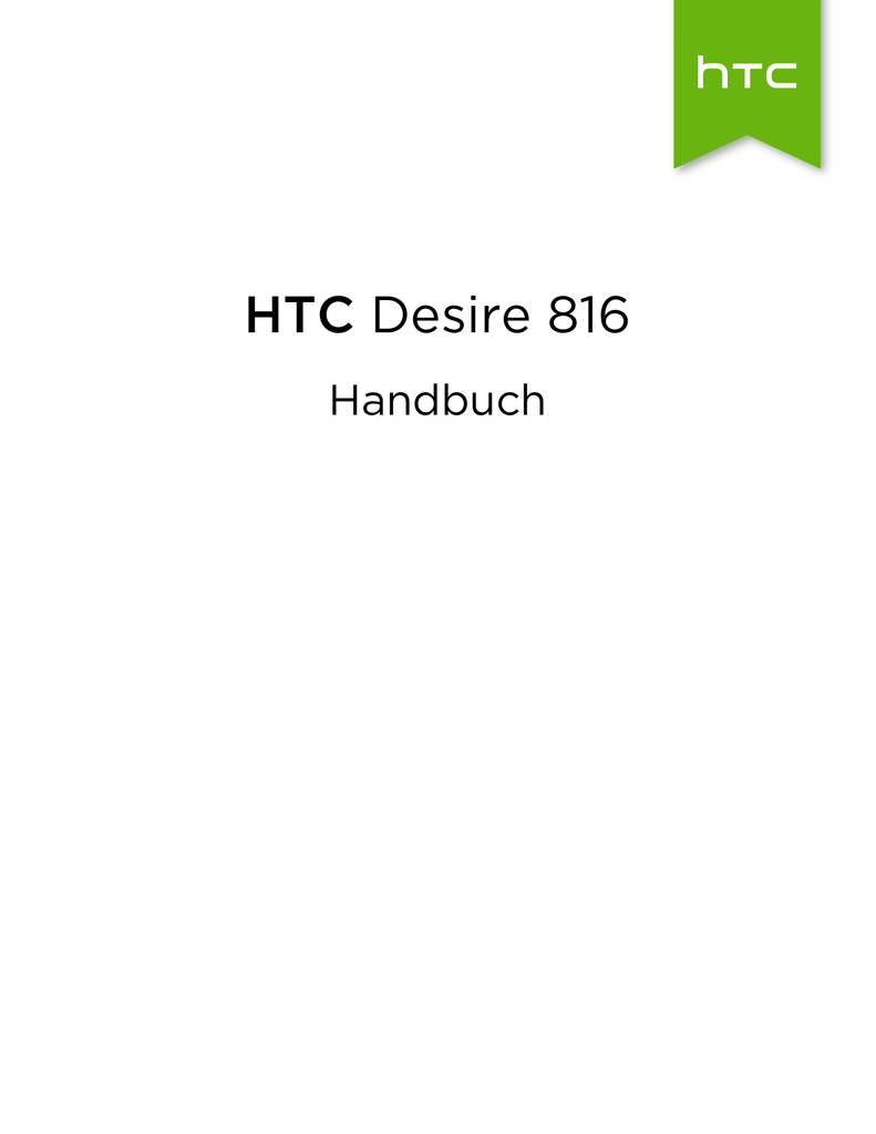 HTC Desire 816 Bedienungsanleitung | Manualzz
