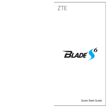ZTE Blade S6 Kurzanleitung HIER herunterladen | Manualzz