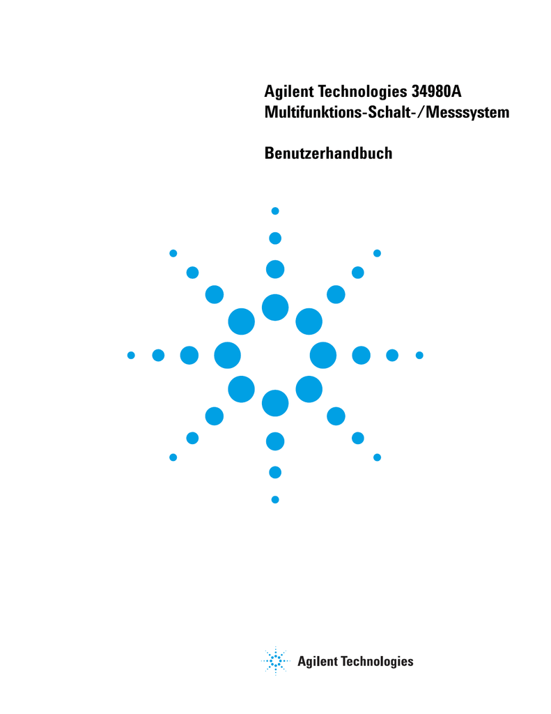 Agilent 34980A User`s Guide (German) | Manualzz