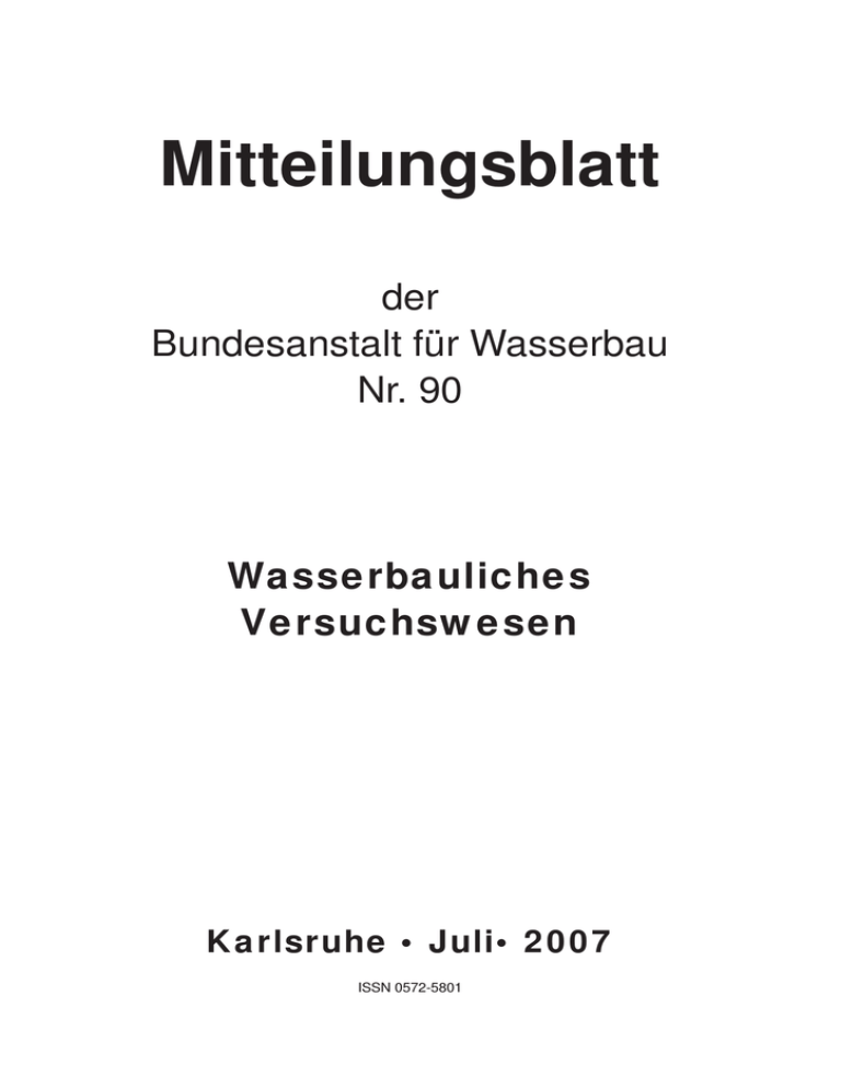 Mitteilungsblatt Bundesanstalt Fur Wasserbau Manualzz