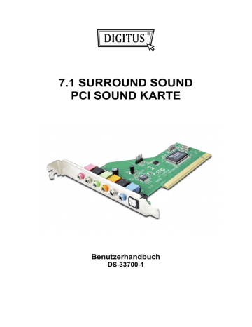 7.1 SURROUND SOUND PCI SOUND KARTE | Manualzz