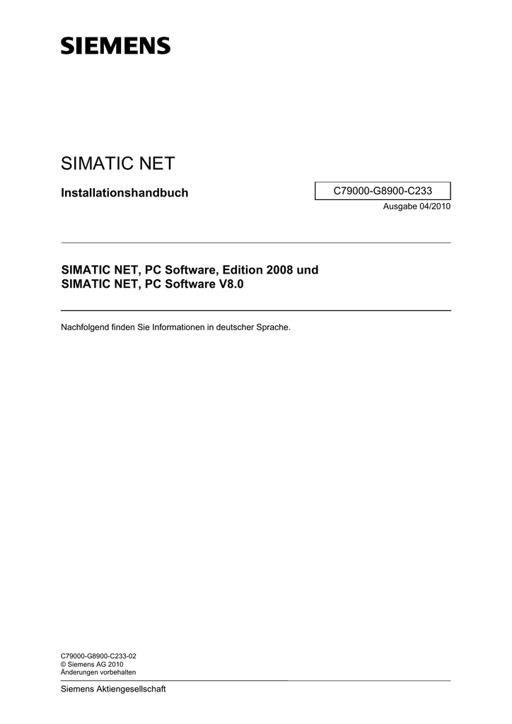simatic net pc software v8.1 sp1