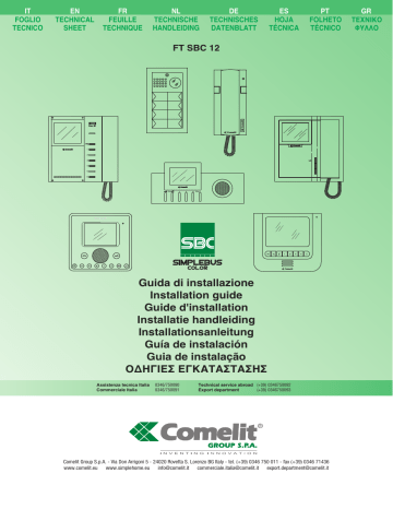 Kit Interphone ultra et mini mains libres Wi-fi Simplebus 2 - KVU8190W - Comelit