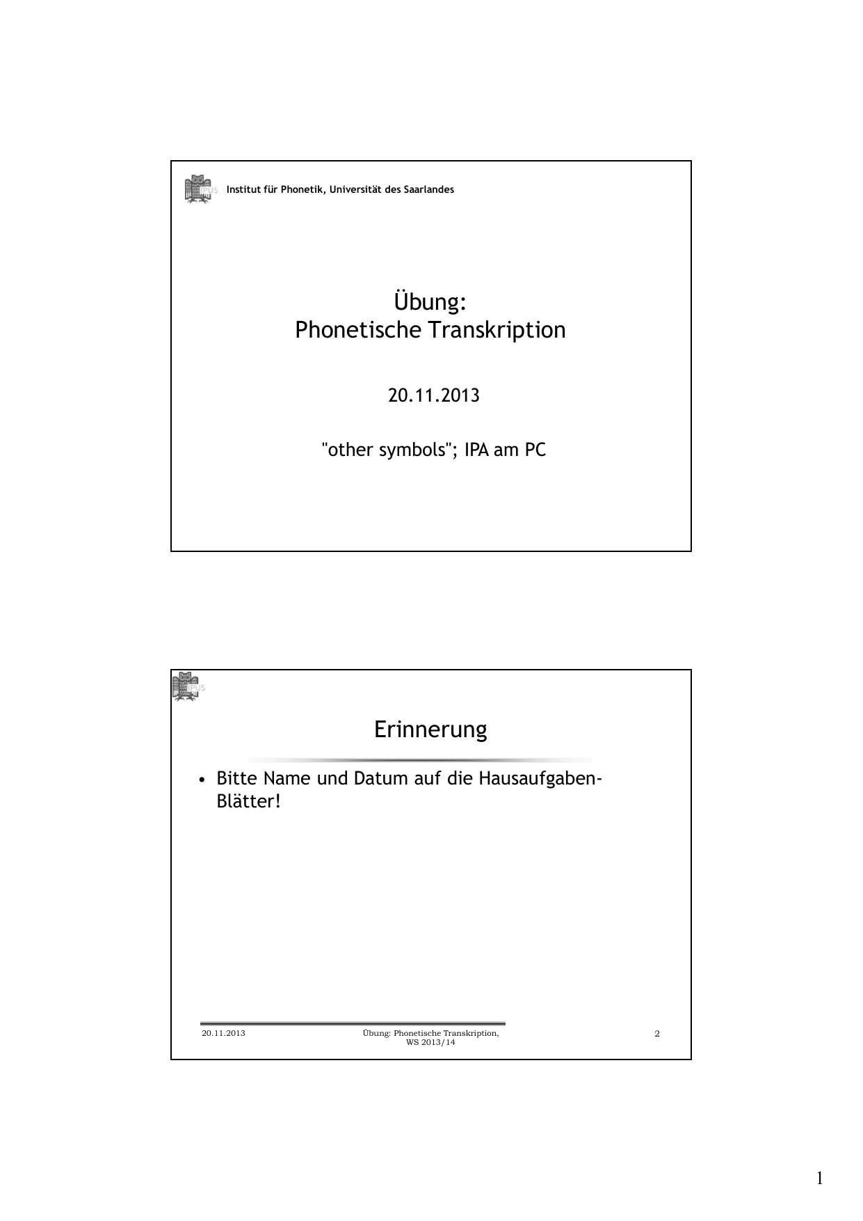 Ubung Phonetische Transkription Erinnerung Manualzz