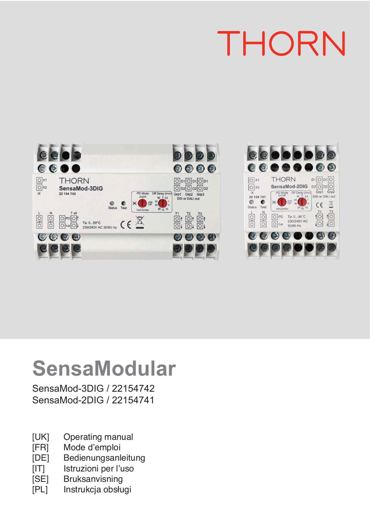 Sensamodular Thorn Lighting Manualzz