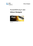 Altium Designer 3.08 Kurzeinf&uuml;hrung