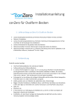 conZero Ovalform Becken Installationsanleitung